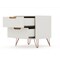 Manhattan Comfort Rockefeller Dresser and Nightstand Set, Off White and Nature 104GMC3 - alternate 4